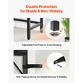 thumbnail image 6 of KFFKFF Modern Marble Console Table with Power Outlet, Slim Sofa Side Table Featuring Iron Tubes, Anti-Tip Design, and Triangular Support for Living Room, Hallway, Entryway, or Foyer, 6 of 9