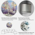 thumbnail image 5 of Designart 'Abstract Cityscape With Pastel ' Modern Circle Metal Wall Art 29x29 - Disc of 29, 5 of 5