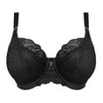 thumbnail image 4 of Women's Elomi Best EL8081 Brianna Underwire Padded Half Cup Bra (Black 34H), 4 of 5