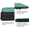 thumbnail image 4 of Pofeuu Teal Green Glitter Print Laptop Carrying Case,13-15-Inch Laptop and Tablet, Sleek Design, Durable and Water-Repellent Fabric, Business Casual or School-15 inch, 4 of 8