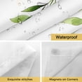 thumbnail image 4 of Eucalyptus Leaf No Hooks Shower Curtain with Snap-in Liner Watercolor Vintage Sage Green Leaves Rustic Shower Curtains for Bathroom, Waterproof, Easy Install, Washable 72"x72", 4 of 9