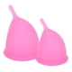 thumbnail image 2 of Copa menstrual reutilizable a prueba de fugas, de silicona, alternativa a tampones, herramienta menstrual femenina, rosa (1 pieza pequeña, 1 pieza grande), 2 of 14