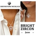 thumbnail image 4 of Beautlace 925 Sterling Silver Cross Necklace,June Birthstone Heart Pendant Necklace Jewelry Birthday Christmas Valentines Gifts for Women Mom, 4 of 12