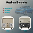 thumbnail image 2 of Overhead Consoles Map Reading Light Lamp, Fit For Kia K2​​, For Verna, For Forte, Overhead Consoles With Dome Light Assembly, Interior Cab Lights Storage Assembly-beige-With light, 2 of 6