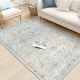thumbnail image 5 of Wonnitar 5'x7' Gray Boho Area Rug, 5x7ft Rugs for Bedroom Girls Nursery Area Rugs Soft Floral Playroom Rug, Machine Washable Pastel Rug Non Slip Floor Carpet for Large Living Room Bedroom Carpet, 5 of 13