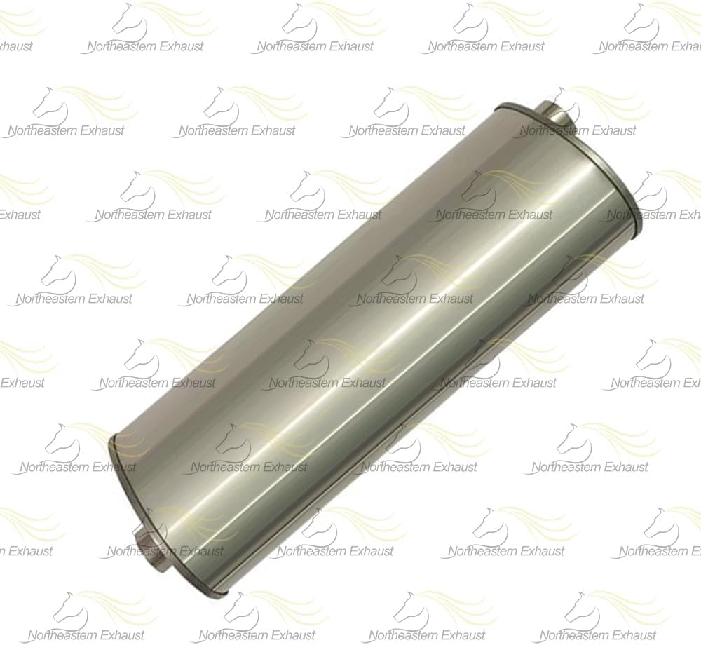 Northeastern Exhaust Intermediate Pipe, Muffler & Resonator with Hangers Fits 2001-2005 Ford Explorer Sport Trac 4.0L - Direct Fit | Stainless Steel System Kit