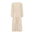 thumbnail image 4 of Gspmoly Robes pour Femmes, Robe Élégante et Décontractée à Manches Longues et Col Rond pour Femmes, Robes Formelles pour Femmes Offres du Jour, 4 of 6