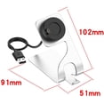 thumbnail image 5 of Charger Dock Stand for Garmin Fenix 7 7S 7X 6 6S 6X 5 5S 5X Plus, Forerunner 955 945 745 255 245 55 45, Approach S10 S12 S40 S42 S60 S62, Vivoactive 3/4/4S, Instinct 2 2S, Venu 2 2S Plus (Silver), 5 of 6
