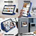 thumbnail image 5 of Dteck Flip Case for iPad Air 10.9-inch 2020 , iPad Air 4th Generation Case, Lightweight Magnetic Closure Folio Case Multi-Angle Stand Durable Rubber Protective Cover for 10.9" iPad Air 4th Gen, Blue, 5 of 6
