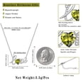 thumbnail image 6 of Beautlace Heart Love Necklace,925 Sterling Silver Enchanting Love Birthstone Heart Pendant Necklace Jewelry Birthday Christmas Mother's Day Gifts for Women Mom, 6 of 9