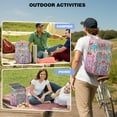 thumbnail image 3 of Bloom Print Insulated Cooler Backpack - 20L High Capacity, Keeps Contents Cold/Hot for 20 Hours, 3 of 5