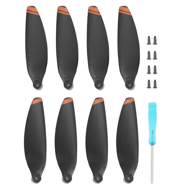 2 Pairs Propellers Replacement Spare Part Drone Accessories Fit for DJI Mavic Mini 2Orange Edge