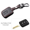 thumbnail image 2 of MYG Car Black Leather Remote Control Key Cover Case for Nissan Qashqai Micra Navara, 2 of 6