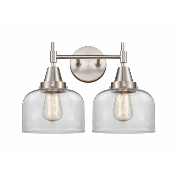 447-2W-SN-G72 Innovations Lighting Caden - 2 Light Bath Vanity-11 Inches Tall and 17 Inches Wide-Satin Nickel Finish-Clear Glass Color