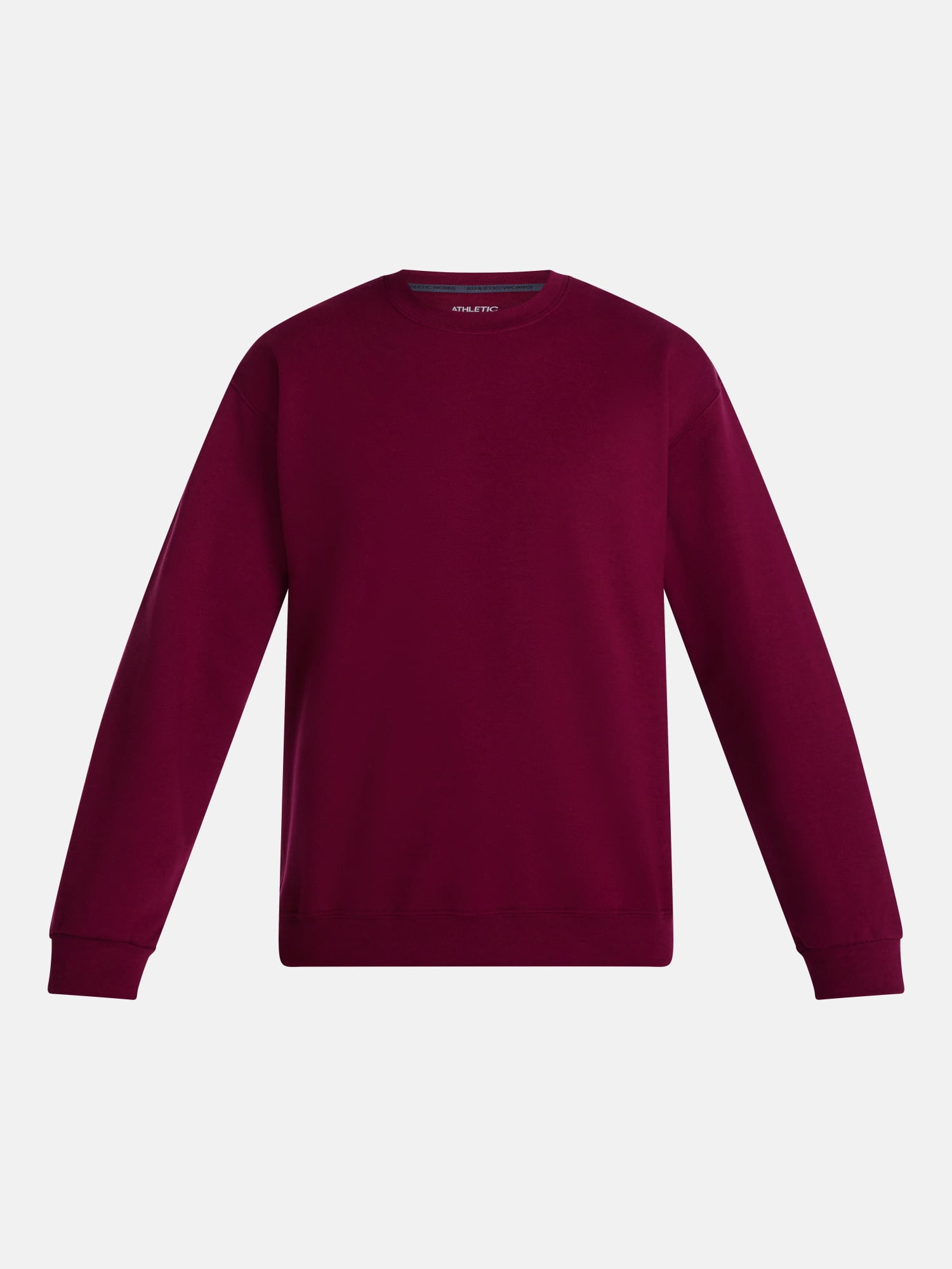 Athletic Works Men's Fleece Crewneck Sweatshirt, Sizes XS-4XLT