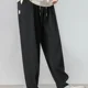 thumbnail image 5 of Pantalones casuales rectos para hombre, pantalones harén de verano de seda fina, pantalones masculinos anchos, refrescantes, de licra, ropa fresca para hombre, pantalones holgados, oferta, largos, Y2k, 5 of 5