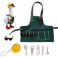 thumbnail image 6 of Mini Desktop Goose Outfit, Decorative Goose Costume Gardener Style Accessory Desktop Statue,Indoor Display,Courtyard Ornament, 6 of 7