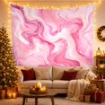 thumbnail image 3 of Pink Marble Heart Swirls on Soft Fabric, Romantic Abstract Style for Abstract Art Fans, Aesthetic Wall Decor, Valentine's Day Gift, Tapestry Wall Hanging for Bedroom and Dorm, 3 of 6