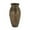 Brown Textured Solid Round 10" x 10" x 20", variant on DecMode 23" Tall Floor Dark Brown Bamboo Wood Vase with Lacquer