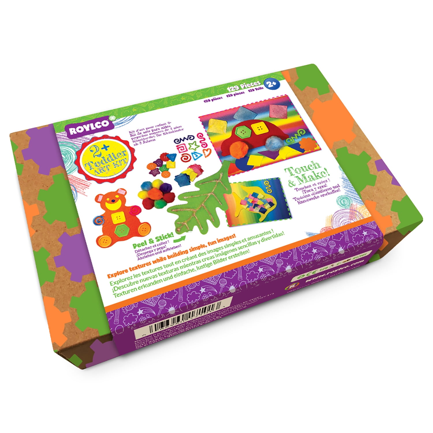 Roylco Toddler Art Kit, 129 Pieces