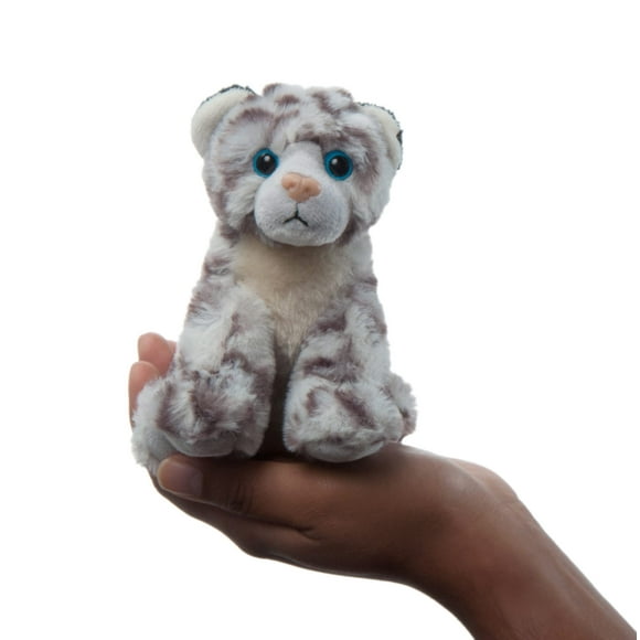 The Petting Zoo Snow Leopard Stuffed Animal Plushie gifts for Kids Wild Onez Babiez Zoo Animals Snow Leopard Plush Toy 6 inches