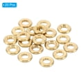 thumbnail image 3 of Uxcell M5x0.8 Brass Round Locknut 20 Pack Flat Wheel Ring Lock Nut Smooth Surface Decoration, 3 of 6