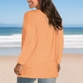 thumbnail image 2 of New & Trending for Spring Sawvnm Women's Fashion Solid Loose Long Sleeve T-shirt Pullover Tops for Women, 2 of 6