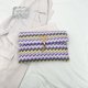 thumbnail image 3 of Bolso Embrague Paja Con Mano Punto Elegante para Mujeres Gran Capacidad () Púrpura, 3 of 9