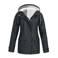 thumbnail image 1 of Chaqueta táctica para mujer, impermeable, cortavientos, para exteriores, senderismo, nieve, esquí, con capucha Gris oscuro XXL, 1 of 4
