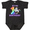 thumbnail image 3 of Inktastic It's My 1st Birthday Unicorn Boys or Girls Baby Bodysuit, 3 of 5