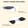 thumbnail image 4 of FEISEDY Fashion Designer Sunglasses Retro Small Petals Shape Arc Temple Design B2298, 4 of 6