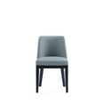 thumbnail image 3 of Manhattan Comfort Gansevoort 19.5" Faux Leather Dining Chair - Pewter (Set of 2), 3 of 9
