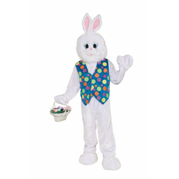 Funny Easter Bunny Plush Adult Costume One Size Fits Most