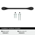 thumbnail image 4 of Amerock Ravino 5-1/16 inch Center-to-Center Matte Black Cabinet or Furniture Pull, 10 Pack, 4 of 4