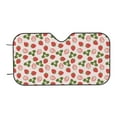 thumbnail image 7 of Haiem Strawberries And Leaf Car Windshield Sun Shade - Blocks UV Rays Sun Visor Protector, Sunshade to Keep Your Vehicle Cool, Universal Fit SUV Van Sedan-Medium, 7 of 7
