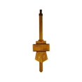 thumbnail image 1 of Cuckoo Clock Pendulum hand carved, 1 of 1