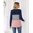thumbnail image 6 of Zeagoo Women's Waffle Knit Shirts Long Sleeve Dressy Casual Loose V Neck Tops Fall Trendy, 6 of 6