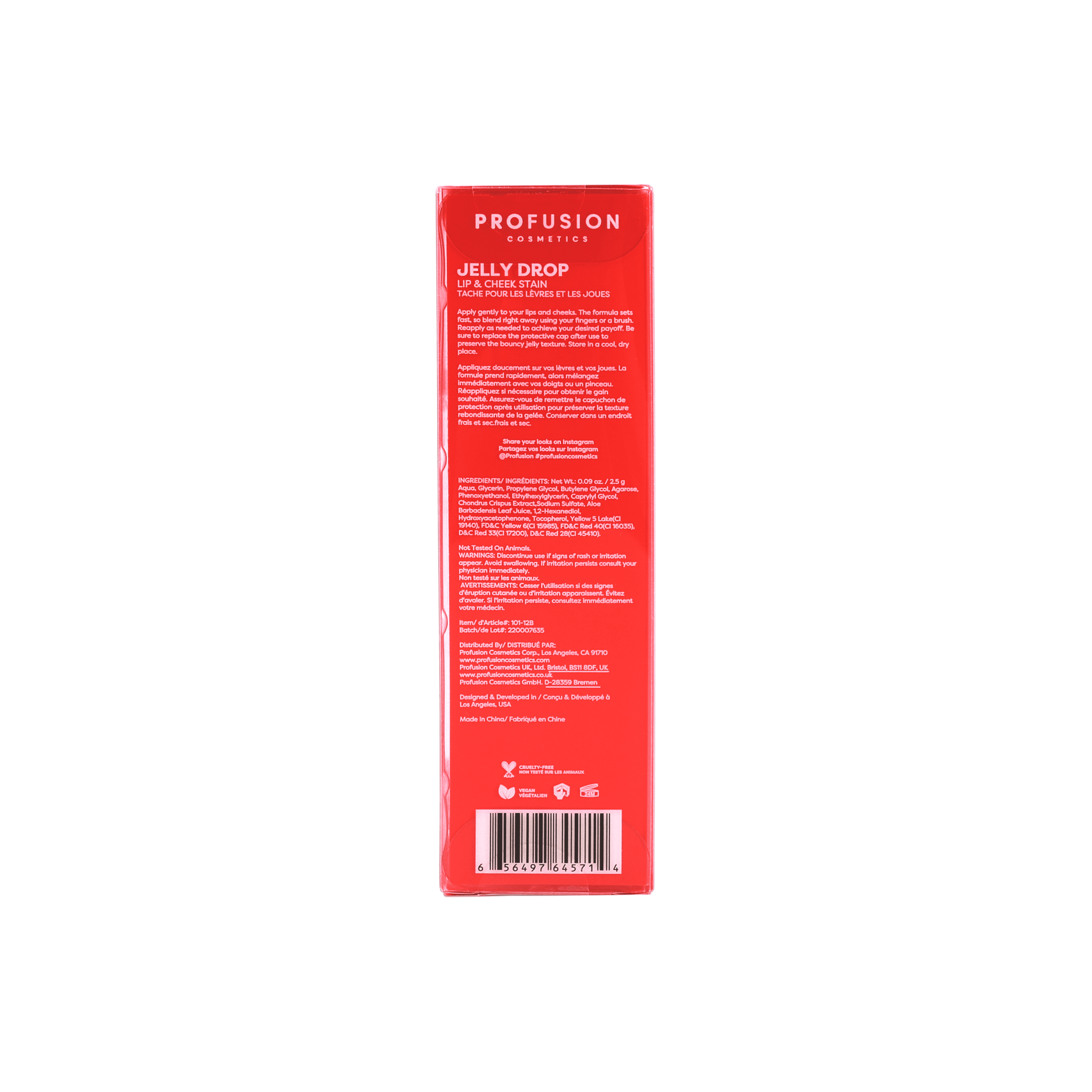 Profusion Cosmetics Jelly Drop Lip & Cheek Stain - Cherry Bomb