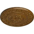thumbnail image 3 of 47 5/8"OD x 2 3/4"P Milan Ceiling Medallion, Hand-Painted Smokey Topaz Crackle, 3 of 6