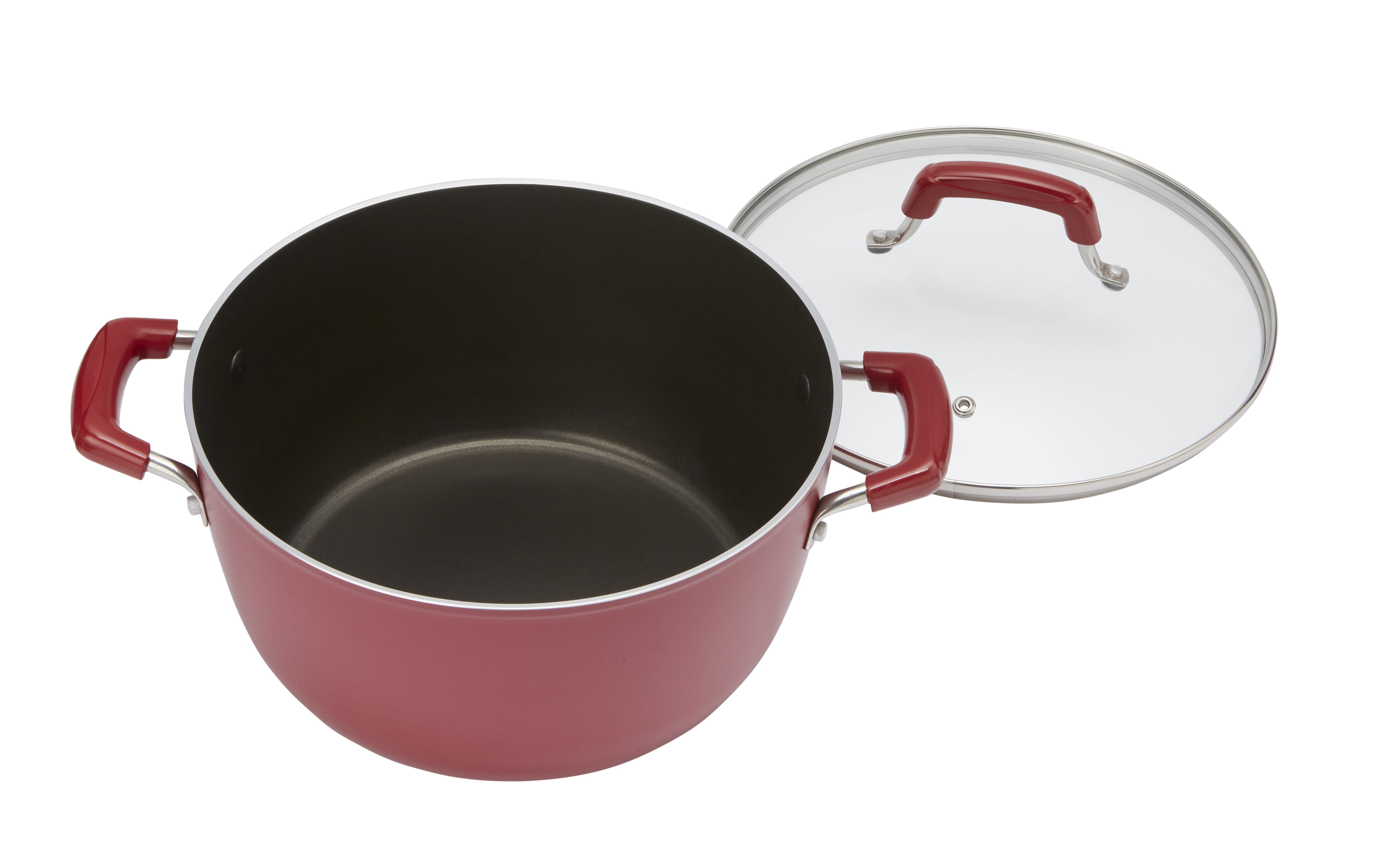 our goods Non-Stick Cookware Set - Scarlet Red - Shop Cookware Sets at H-E-B
