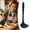 Black, variant on FXMLRLK Silicone Ladle Soup Spoon 8.3inch, Nonstick Heat Resistant Long Handle Unbreakable Big Round Scoop for Home Kitchen Cooking,Black