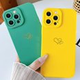 thumbnail image 5 of Compatible con iPhone 13 Pro Max (6.7" 2021), funda plateada de lujo para teléfono con forma de corazón, lindo patrón lateral, suave TPU a prueba de golpes, lente de cámara completa protectora P, 5 of 5