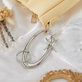 1Pc Alloy Spring Gate Rings Star Platinum 94x61x8.5mm DIY - Walmart.com