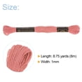 thumbnail image 2 of Unique Bargains Dark Pink Embroidery Floss, 8m - 24 Skeins, 2 of 6