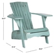 thumbnail image 4 of Safavieh Mopani Outdoor Patio Adirondack Chair - Beach House Blue, 4 of 5