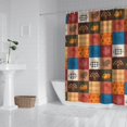 thumbnail image 2 of Happy Thanksgiving Turkey Fall Leaves Pumpkin Shower Curtain 72"x72" ,Bathroom Decorative Shower Curtains Set with 12 Hooks,Modern Waterproof Washable Shower Curtain, 2 of 3