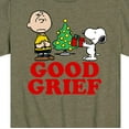 thumbnail image 3 of Peanuts - Snoopy and Charlie Brown Christmas Good Grief - Toddler And Youth Short Sleeve Graphic T-Shirts, 3 of 6