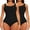 Black 2pk, variant on MANIFIQUE 2 Piece Shapewear Bodysuit for Women Tummy Control Slim Fit Sleeveless Round Neck Body Suit