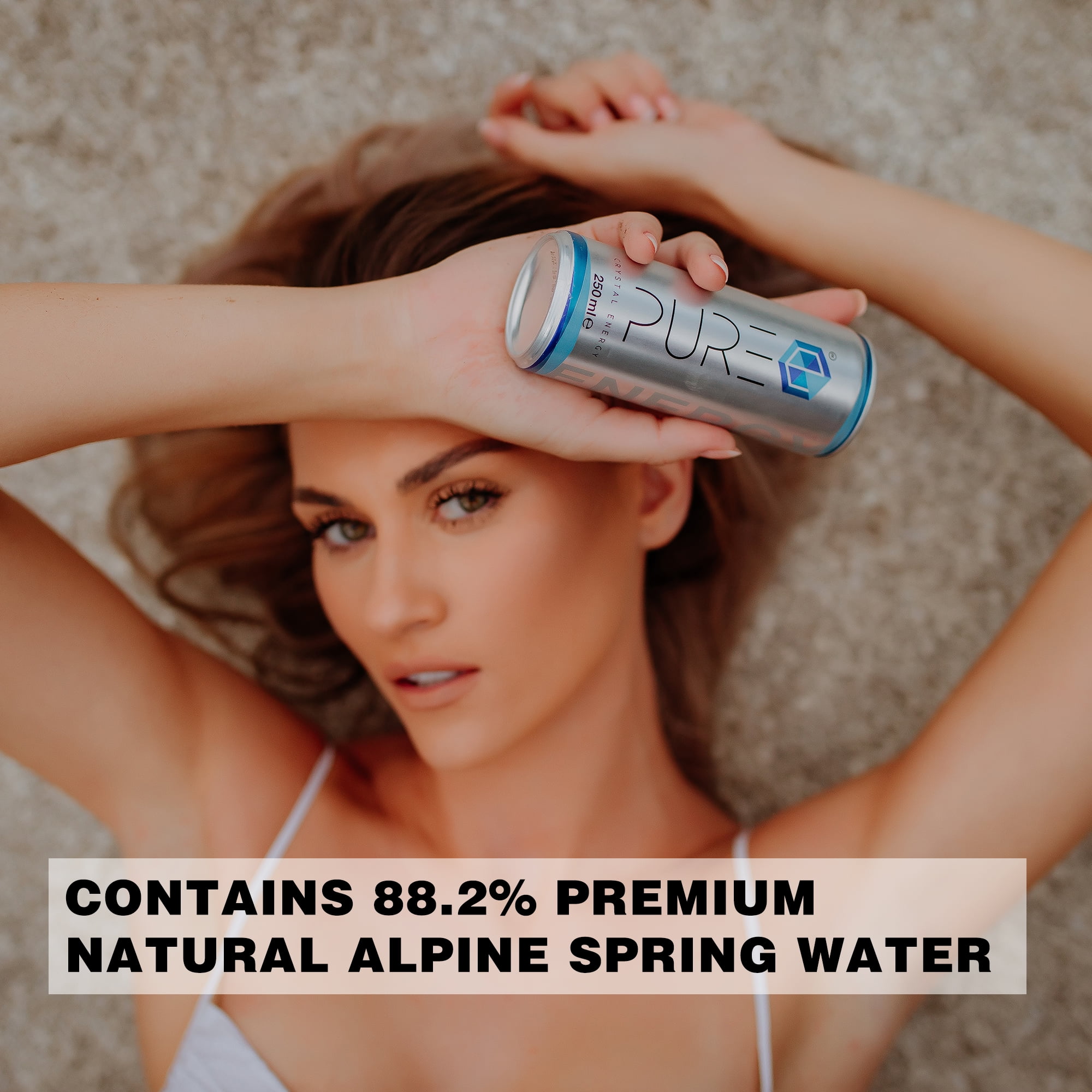 PURE Energy Drink - The Crystal Clear Energy Drink (8.4 Fl OZ - 24 Pack)