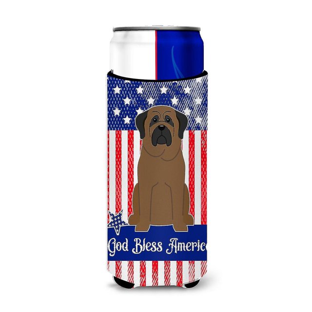 Hugger para latas delgadas Patriótico Usa Bullmastiff Michelob Ultra Afortunado Sencillez